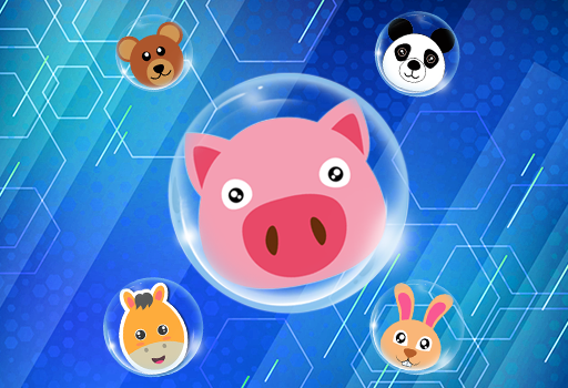 Cute Animal Merge Mania Unity game featuring cute animal faces and merge puzzle gameplay 