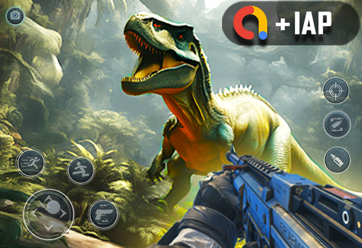 Dinosaur Shooting Game Unity 3D Source Code for Sale - Battle Dinosaurs with a Variety of Weapons 