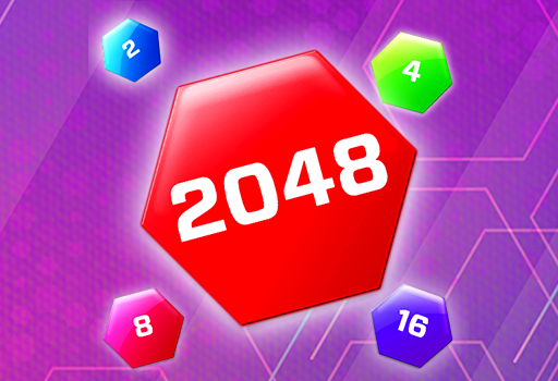 2048 Hexa Merge Drop Puzzle Unity game with addictive number merging and puzzle gameplay 