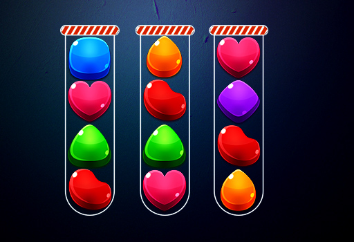 Candy Sort Puzzle - A fun and colorful 2D candy sorting puzzle unity 3d game 